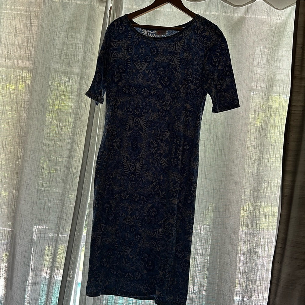 LuLaRoe blue dress size medium